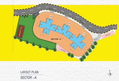Project Image of 424.0 - 479.0 Sq.ft 1 BHK Apartment for buy in Raunak Raunak Bliss Phase A A3