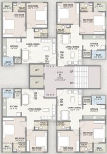 Project Image of 606.0 - 860.0 Sq.ft 2 BHK Apartment for buy in Corus Exotica