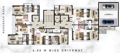 Project Image of 395.0 - 602.0 Sq.ft 1 BHK Apartment for buy in H Square
