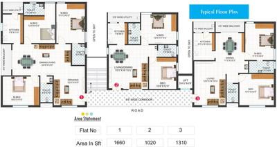 Project Image of 1020.0 - 1660.0 Sq.ft 2 BHK Apartment for buy in Pratyusha Sree Rama Residency