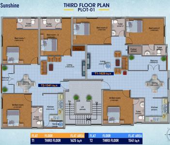 Project Image of 679.0 - 1663.0 Sq.ft 1 BHK Apartment for buy in Blucon Sunshine