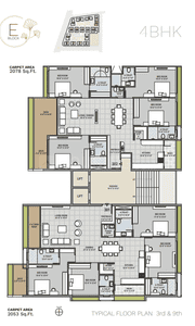 Project Image of 1911.0 - 6203.0 Sq.ft 3 BHK Apartment for buy in Avadh Ercole