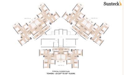Project Image of 591.58 - 1037.11 Sq.ft 2 BHK Apartment for buy in Sunteck Beach Residences 4