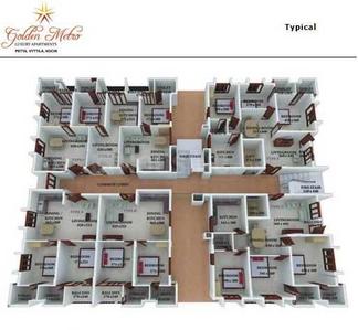 Project Image of 534.0 - 1348.0 Sq.ft 1 BHK Apartment for buy in K P Varke Golden Metro