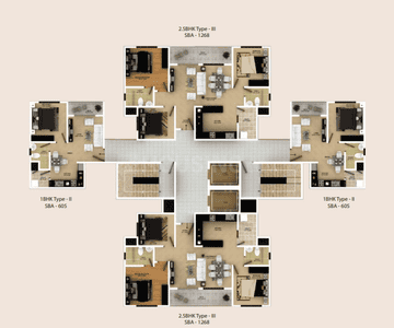 Project Image of 605.0 - 3060.0 Sq.ft 1 BHK Apartment for buy in Skylark Ithaca