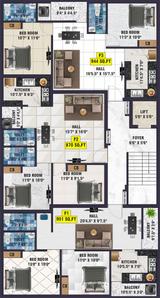 Project Image of 870.0 - 1259.0 Sq.ft 2 BHK Apartment for buy in Bharathi Sai Deccan Apartments