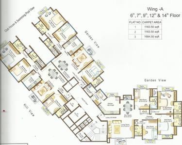 Project Image of 1158.0 - 1164.0 Sq.ft 3 BHK Apartment for buy in Ashar Monarch