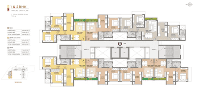 Project Image of 402.14 - 764.0 Sq.ft 1 BHK Apartment for buy in Bachraj Legend Wing D