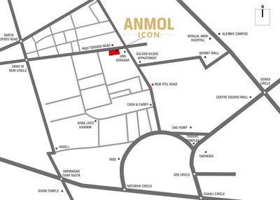 Project Image of 899.32 - 1183.49 Sq.ft 3 BHK Apartment for buy in Anmol Icon