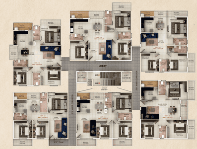 Project Image of 1135.0 - 1675.0 Sq.ft 2 BHK Apartment for buy in Sri Orion Heights