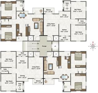 Project Image of 1105.0 - 2380.0 Sq.ft 2 BHK Apartment for buy in Earth Acropolis 2