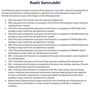 Raahi Samruddhi Payment Plan and Price list 1