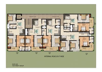 Project Image of 1010.0 - 1390.0 Sq.ft 2 BHK Builder Floor for buy in Trinity Trio