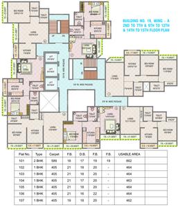 Project Image of 405.0 - 589.0 Sq.ft 1 BHK Apartment for buy in SR Anand Kirti Tower