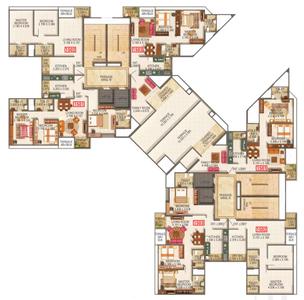 Project Image of 638.3 - 981.67 Sq.ft 2 BHK Apartment for buy in Kumar Palmspring Towers