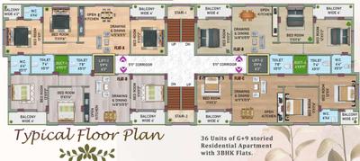 Project Image of 1319.16 - 1341.18 Sq.ft 3 BHK Apartment for buy in Indraprastha