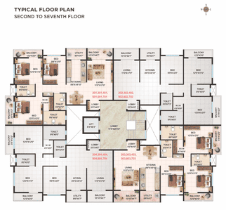 Project Image of 0.0 - 1825.0 Sq.ft 3 BHK Apartment for buy in R K Kedarnath Heights