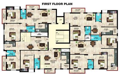 Project Image of 942.0 - 1424.0 Sq.ft 2 BHK Apartment for buy in Steps Stone Srikaras