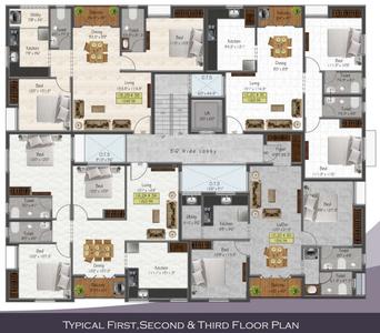 Project Image of 999.0 - 1263.0 Sq.ft 2 BHK Apartment for buy in Dolly Windsor Castle Phase 2