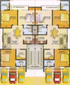 Project Image of 1140.0 - 1358.0 Sq.ft 3 BHK Apartment for buy in Jyoti Super Village
