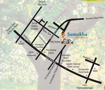 Project Image of 1045.0 - 1265.0 Sq.ft 2 BHK Apartment for buy in Sumukha Residency