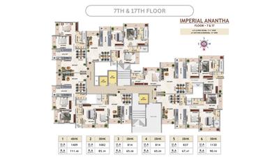 Project Image of 814.0 - 1448.0 Sq.ft 2 BHK Apartment for buy in Imperial Anantha