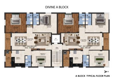 Project Image of 1526.0 - 1645.0 Sq.ft 3 BHK Apartment for buy in Traventure Divine