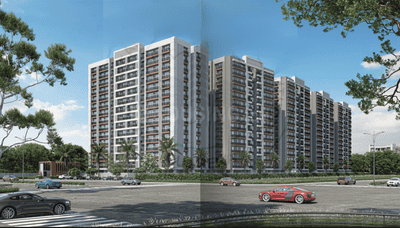 Project Image of 648.42 - 895.77 Sq.ft 2 BHK Apartment for buy in Ang Kiran Concord Towers