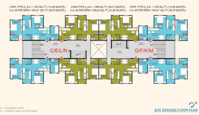 Project Image of 472.0 - 643.47 Sq.ft 2 BHK Apartment for buy in Bakeri Sarvesh