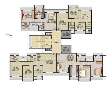 Project Image of 1300 Sq.ft 3 BHK Apartment / Flat for sale in Mulund East for Rs. 28000000