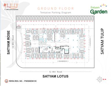 Project Image of 1000.0 - 1450.0 Sq.ft 2 BHK Apartment for buy in Satyam Lilly