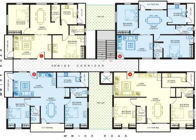 Project Image of 1250.0 - 1355.0 Sq.ft 2 BHK Apartment for buy in Gauthami Sreenidhi Mansion