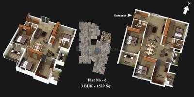 Project Image of 1184.0 - 2497.0 Sq.ft 2 BHK Apartment for buy in Mahabaleshwara Classique Pearl