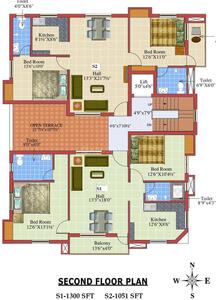 Project Image of 1051.0 - 1411.0 Sq.ft 2 BHK Apartment for buy in Sri Durga Foundations Aaba