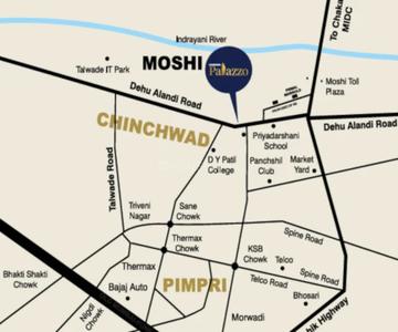 Project Image of 1251 Sq.ft 3 BHK Apartment / Flat for sale in Chikhali for Rs. 7237807