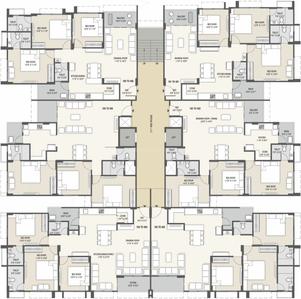 Project Image of 2000.0 - 2200.0 Sq.ft 3 BHK Apartment for buy in Devsiddhi Fabula