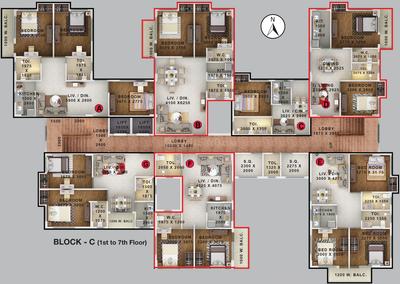 Project Image of 430.0 - 1128.0 Sq.ft 1 BHK Apartment for buy in Daffodil Jeebon Residency