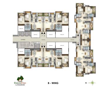 Project Image of 1350.0 - 1850.0 Sq.ft 2 BHK Apartment for buy in Grasslands Raintree