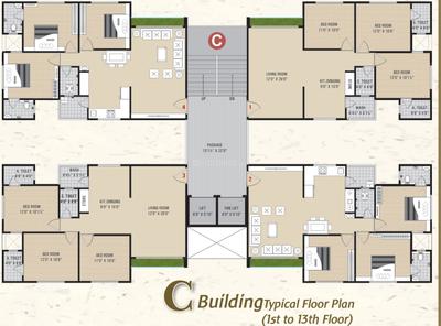 Project Image of 663.38 - 879.41 Sq.ft 2 BHK Apartment for buy in Shubh Sankalp