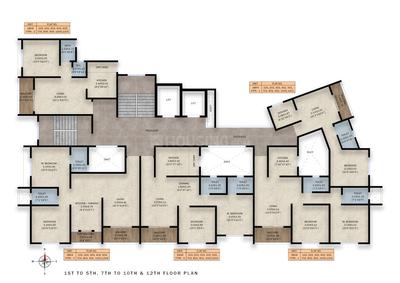 Project Image of 324.75 - 625.38 Sq.ft 1 BHK Apartment for buy in Midtown One