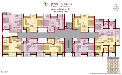 Project Image of 407.0 - 1374.0 Sq.ft Studio Studio Apartment for buy in Ponni Delta