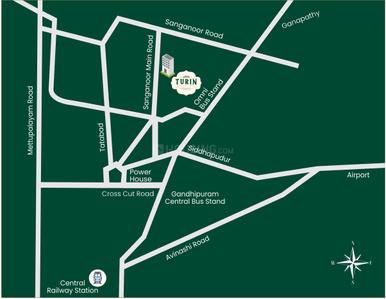 Project Image of 1393 Sq.ft 3 BHK Apartment / Flat for sale in Ganapathy for Rs. 13800000