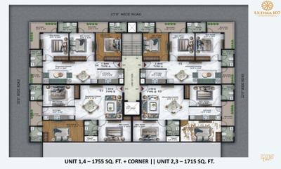 Project Image of 1550 Sq.ft 3 BHK Apartment / Flat for sale in Sector 104 for Rs. 9500000