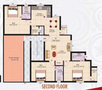 Project Image of 705.0 - 1180.0 Sq.ft 2 BHK Apartment for buy in VJS Kumaran Sukrataa