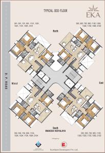 Project Image of 0.0 - 1123.0 Sq.ft 3 BHK Apartment for buy in Kumbare EKA