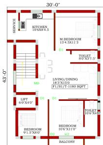 Project Image of 0.0 - 1180.0 Sq.ft 3 BHK Apartment for buy in GPM Subhiksham
