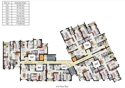 Project Image of 944.32 - 1346.13 Sq.ft 2 BHK Apartment for buy in Sarthak Townpark