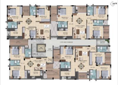 Project Image of 624.31 - 820.32 Sq.ft 2 BHK Apartment for buy in Sai Harmony