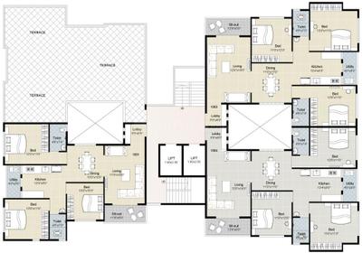 Project Image of 1316.0 - 1553.0 Sq.ft 3 BHK Apartment for buy in Gajra Padmanabh Heights