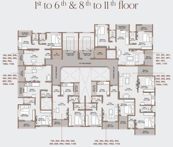 Project Image of 502.0 - 922.0 Sq.ft 1 BHK Apartment for buy in Shree Sai Aspire Square